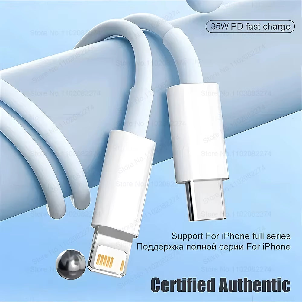 35W USB C Cable Fast Charge for Apple Iphone 14 13 12 11 15 16 Pro Max plus Ipad Air PD Fast Charger Cables USB Type C Data Line