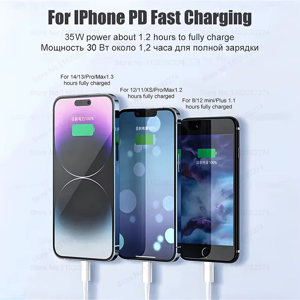 35W USB C Cable Fast Charge for Apple Iphone 14 13 12 11 15 16 Pro Max plus Ipad Air PD Fast Charger Cables USB Type C Data Line