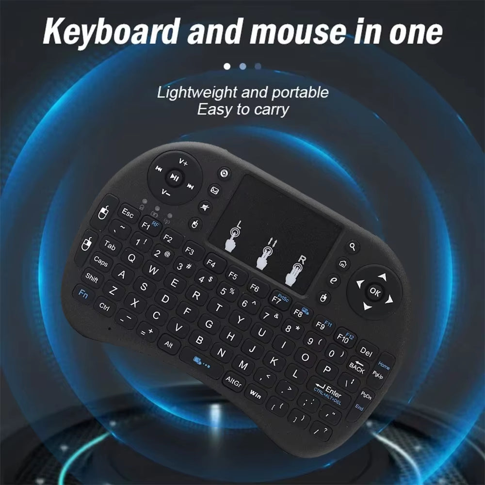 I8 2.4G Mini Wireless Keyboard Classic Black Air Mouse Remote Control Touchpad for Android TV Box PC Smart TV
