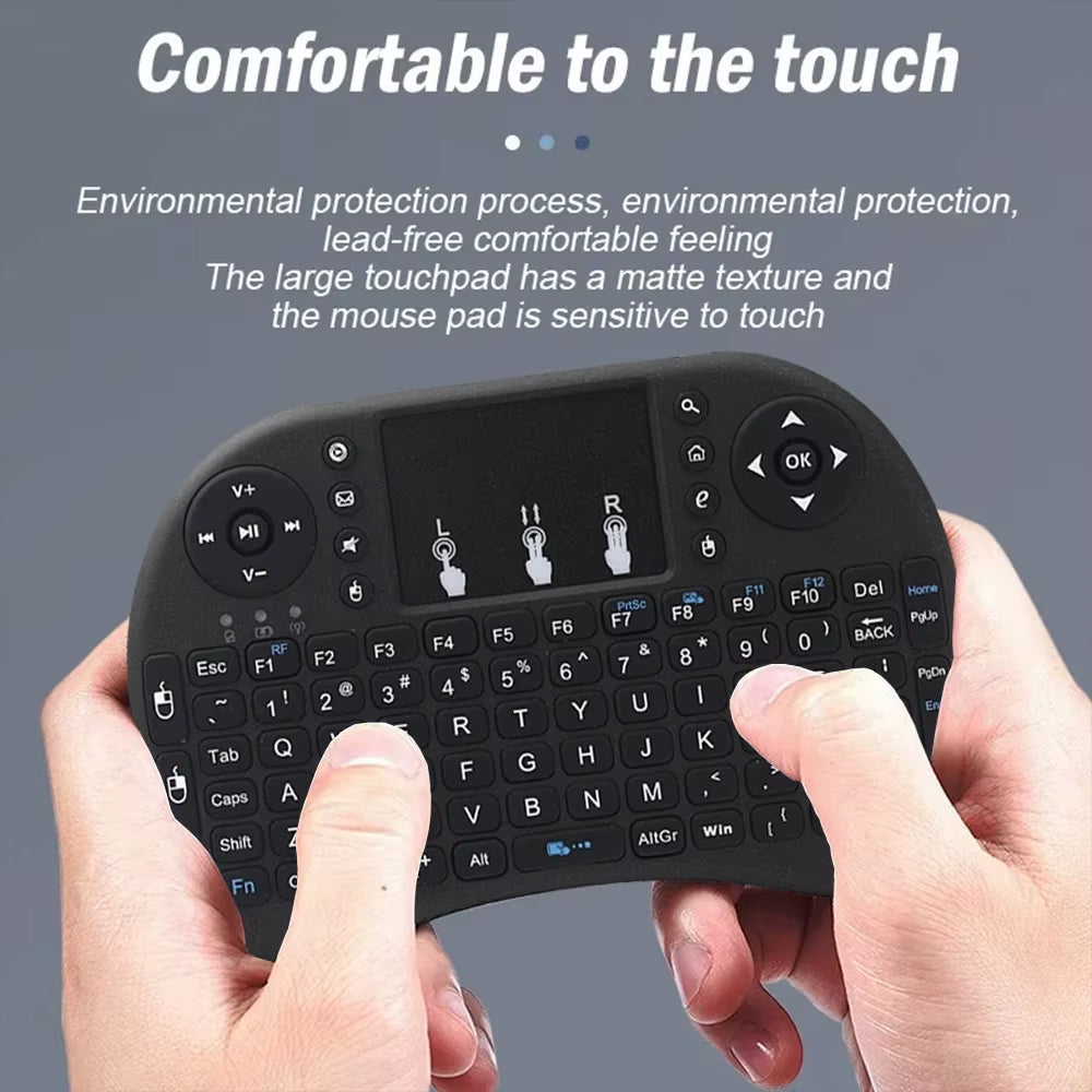 I8 2.4G Mini Wireless Keyboard Classic Black Air Mouse Remote Control Touchpad for Android TV Box PC Smart TV
